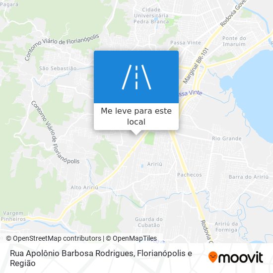 Rua Apolônio Barbosa Rodrigues mapa