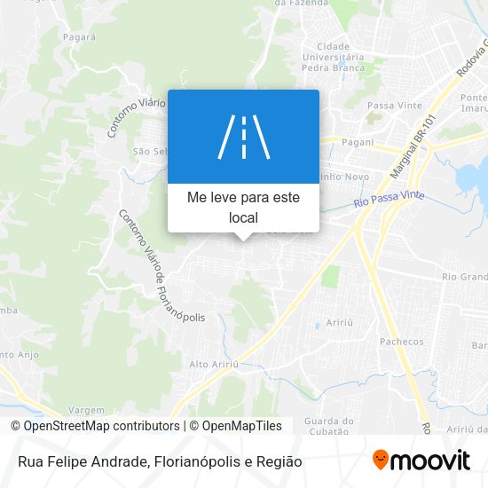 Rua Felipe Andrade mapa