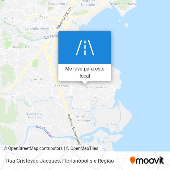 Rua Cristóvão Jacques mapa