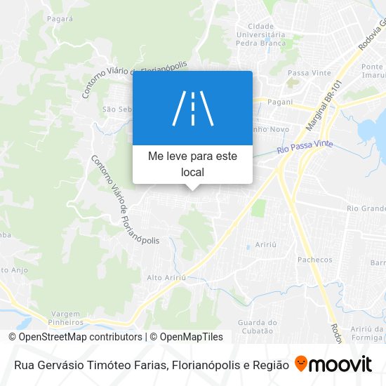 Rua Gervásio Timóteo Farias mapa