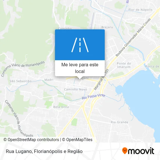 Rua Lugano mapa