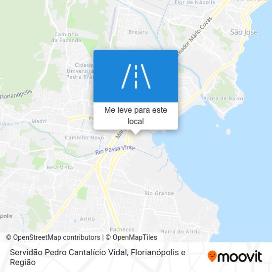 Servidão Pedro Cantalício Vidal mapa