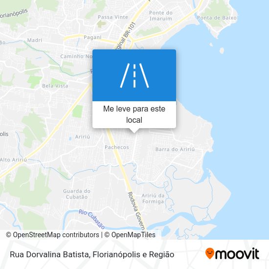 Rua Dorvalina Batista mapa