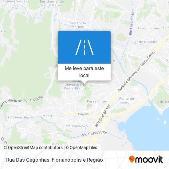 Rua Das Cegonhas mapa