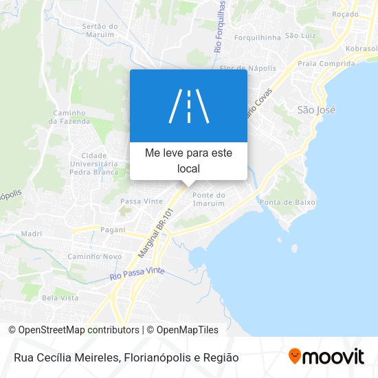 Rua Cecília Meireles mapa