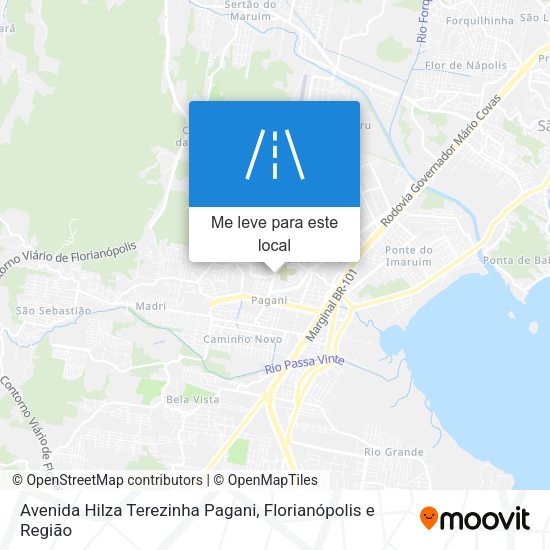 Avenida Hilza Terezinha Pagani mapa