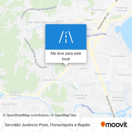 Servidão Juvêncio Pires mapa