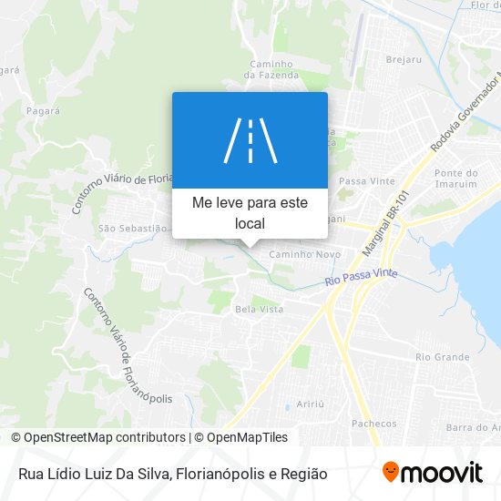 Rua Lídio Luiz Da Silva mapa