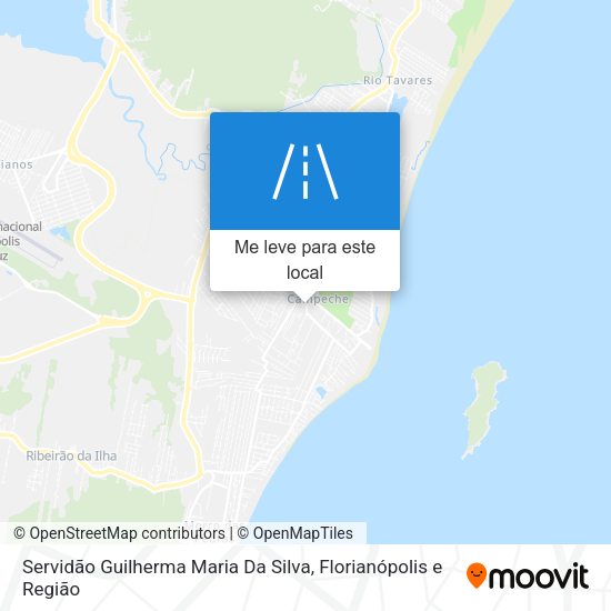 Servidão Guilherma Maria Da Silva mapa