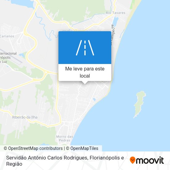 Servidão Antônio Carlos Rodrigues mapa