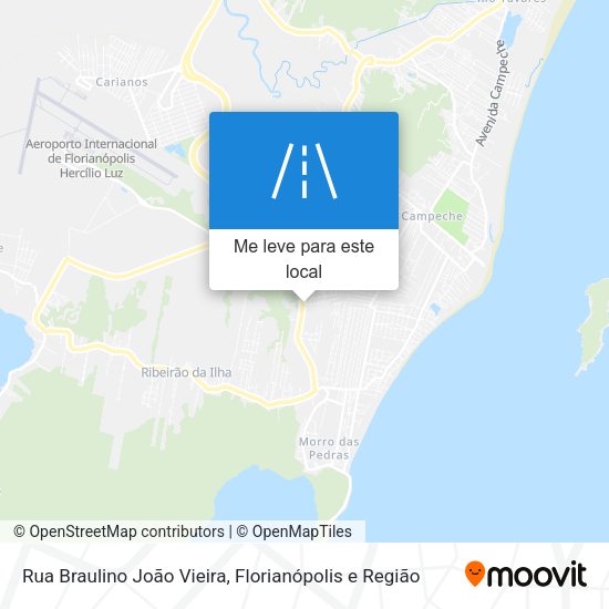 Rua Braulino João Vieira mapa