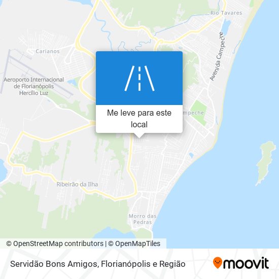 Servidão Bons Amigos mapa