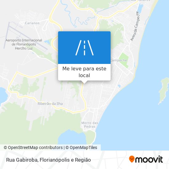 Rua Gabiroba mapa