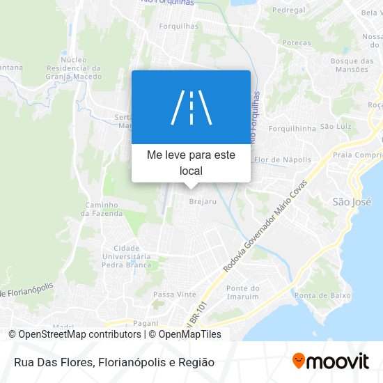 Rua Das Flores mapa