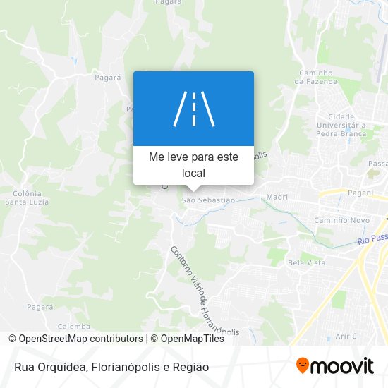 Rua Orquídea mapa