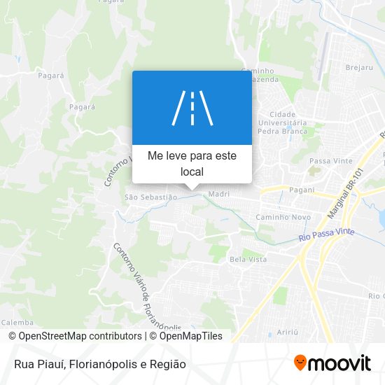 Rua Piauí mapa