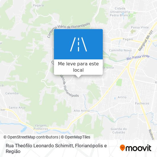 Rua Theófilo Leonardo Schimitt mapa