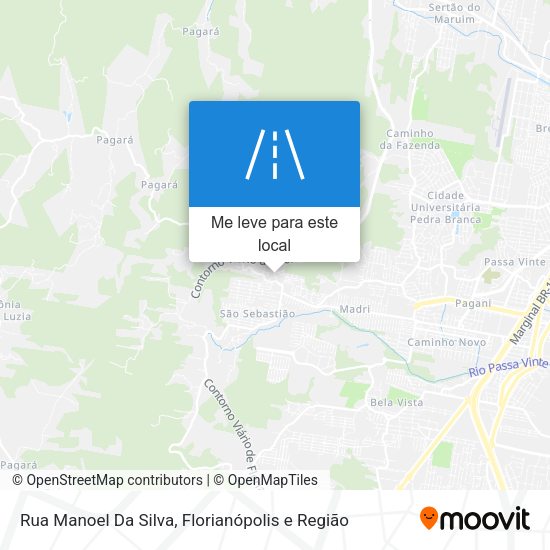 Rua Manoel Da Silva mapa