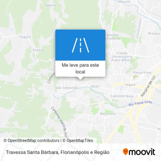 Travessa Santa Bárbara mapa