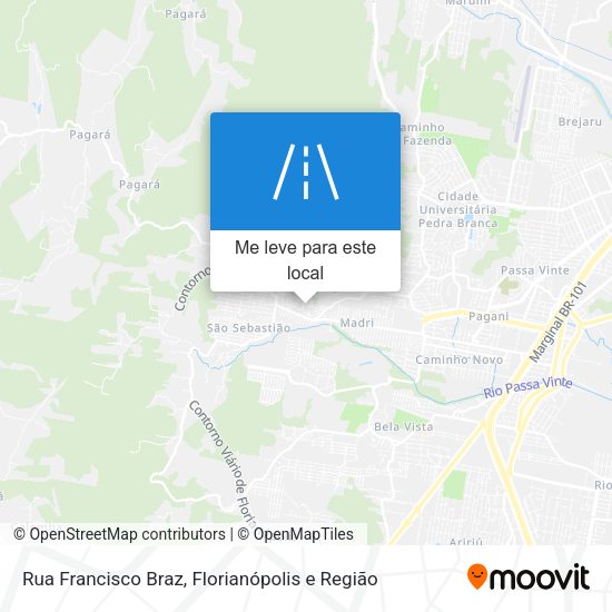 Rua Francisco Braz mapa