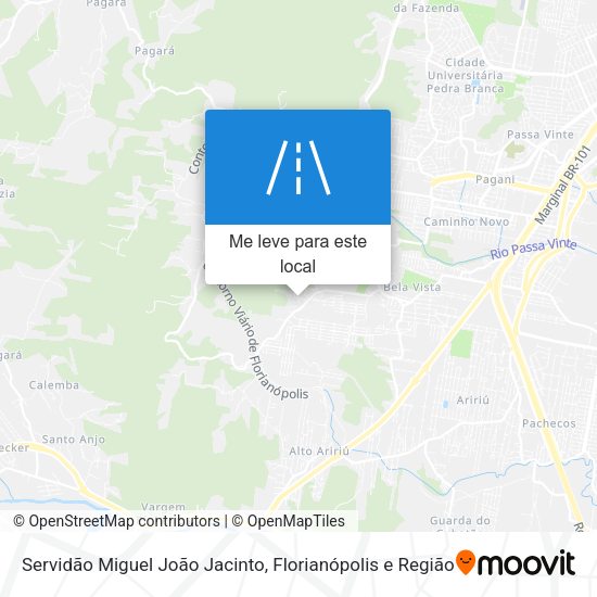 Servidão Miguel João Jacinto mapa