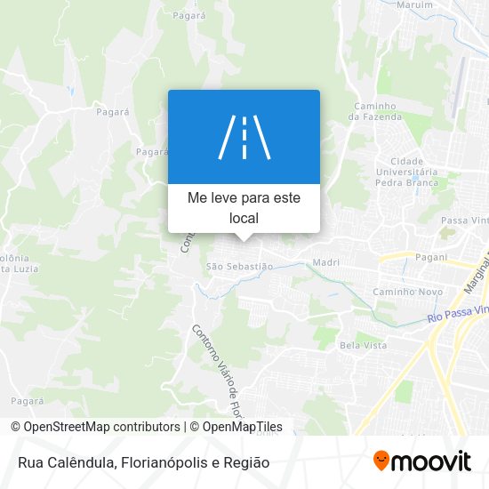 Rua Calêndula mapa