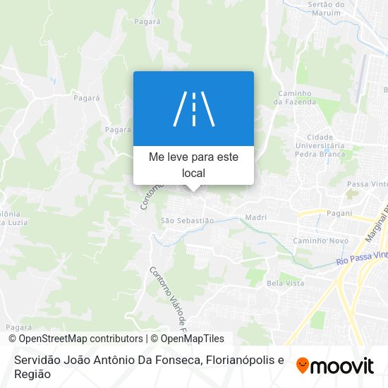 Servidão João Antônio Da Fonseca mapa