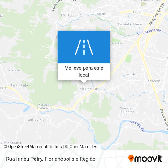 Rua Irineu Petry mapa