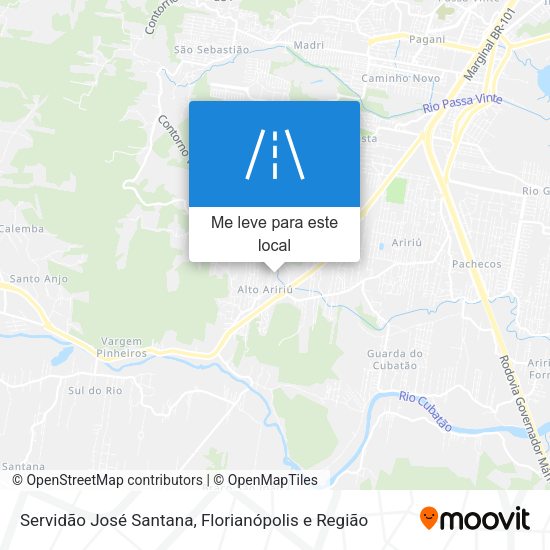 Servidão José Santana mapa