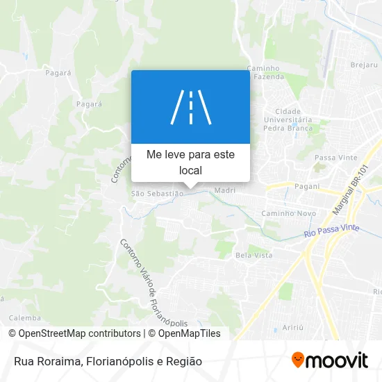 Rua Roraima mapa