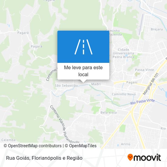 Rua Goiás mapa