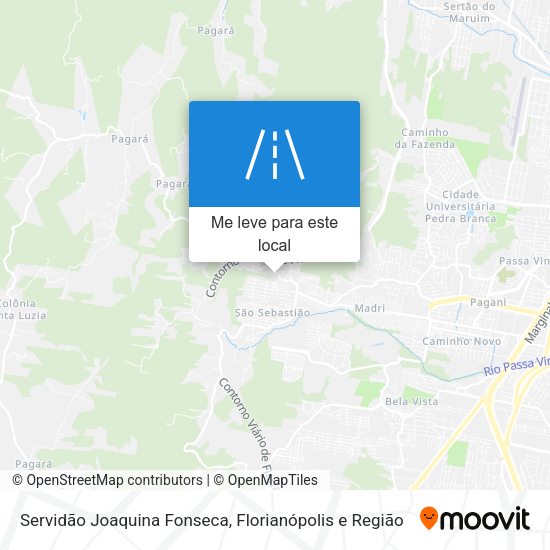 Servidão Joaquina Fonseca mapa