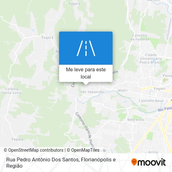 Rua Pedro Antônio Dos Santos mapa