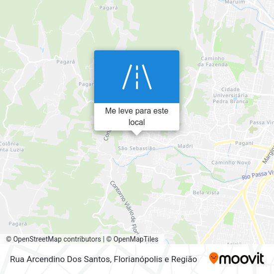 Rua Arcendino Dos Santos mapa