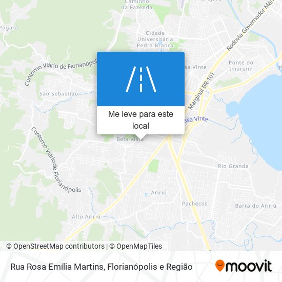 Rua Rosa Emília Martins mapa
