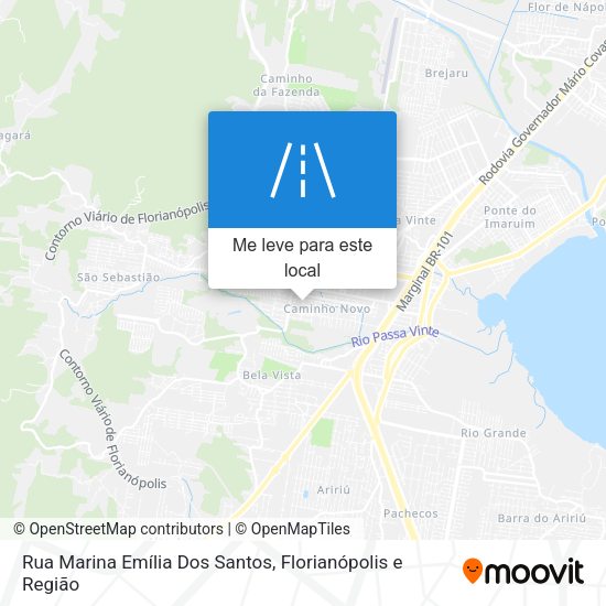 Rua Marina Emília Dos Santos mapa