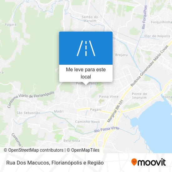 Rua Dos Macucos mapa