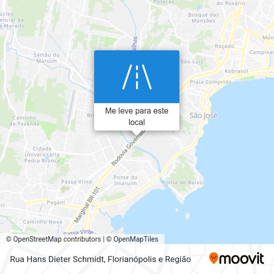 Rua Hans Dieter Schmidt mapa