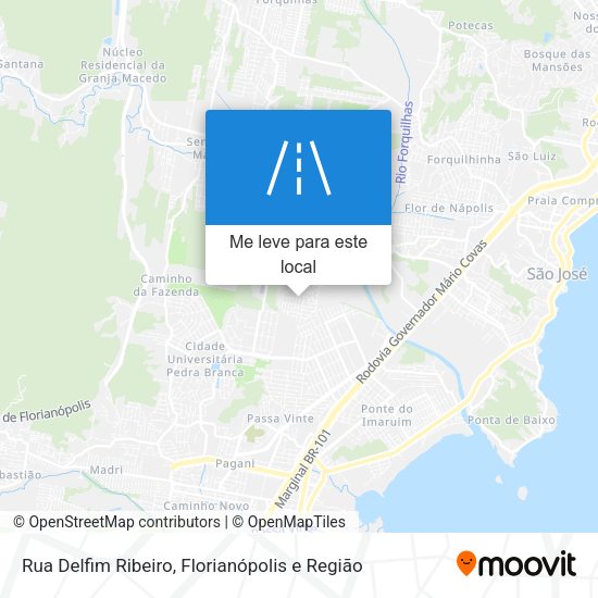 Rua Delfim Ribeiro mapa