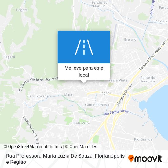 Rua Professora Maria Luzia De Souza mapa