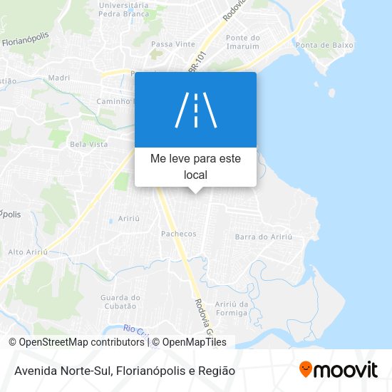 Avenida Norte-Sul mapa