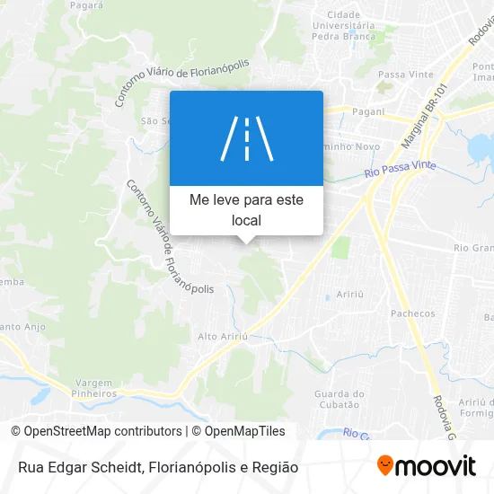 Rua Edgar Scheidt mapa