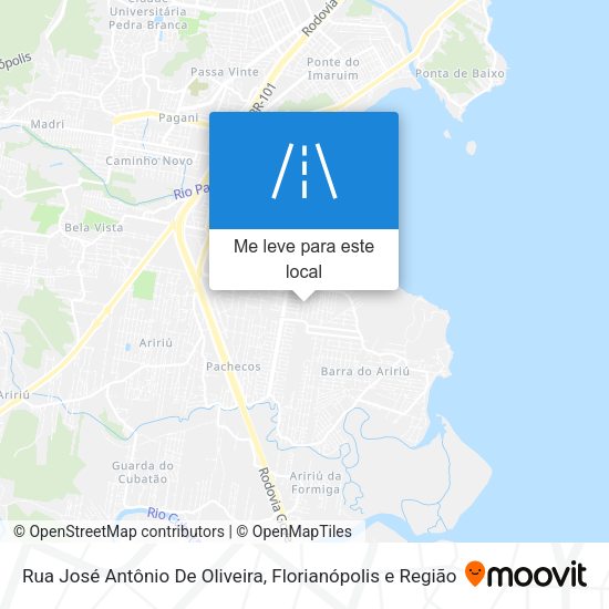 Rua José Antônio De Oliveira mapa