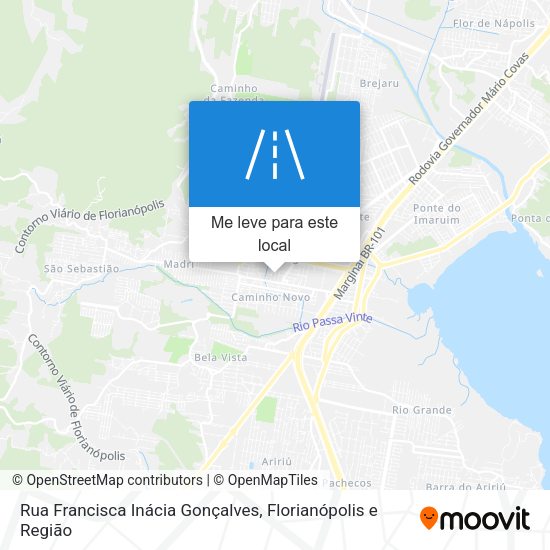 Rua Francisca Inácia Gonçalves mapa