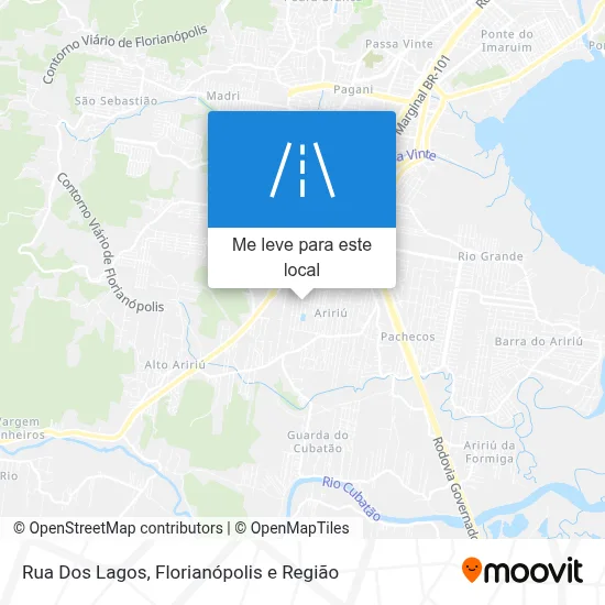 Rua Dos Lagos mapa