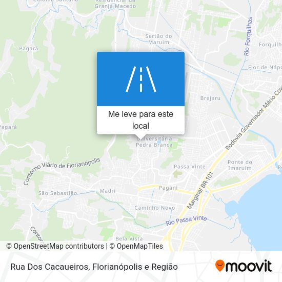 Rua Dos Cacaueiros mapa