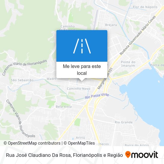 Rua José Claudiano Da Rosa mapa