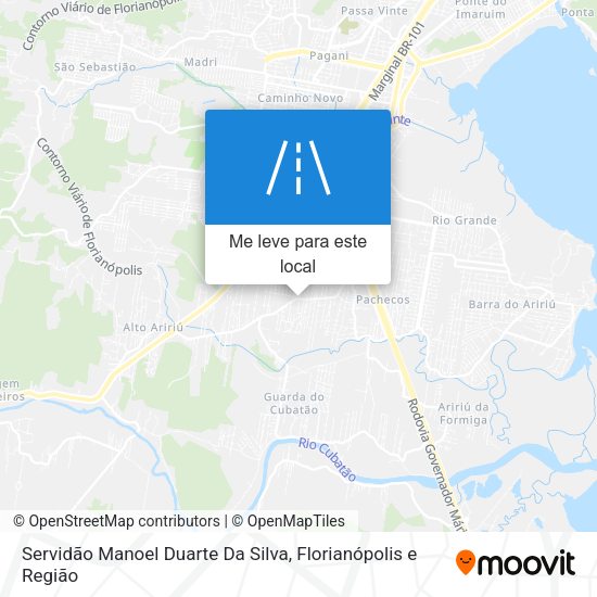 Servidão Manoel Duarte Da Silva mapa