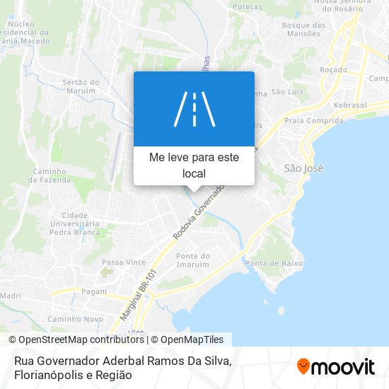 Rua Governador Aderbal Ramos Da Silva mapa