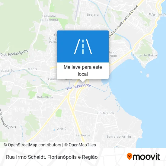 Rua Irmo Scheidt mapa